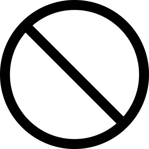 prohibition rule icon